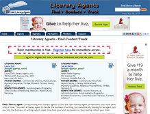 Tablet Screenshot of 1000literaryagents.com